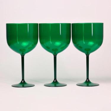 Imagem de Kit 100 Taças De Gin Tônica/Drink Acrílico Coloridas 580ml Premium - R