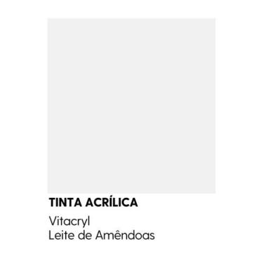 Imagem de Tinta Emborrachada Acetinada Brancos - Vitacryl, Leite de Amêndoas, 3,