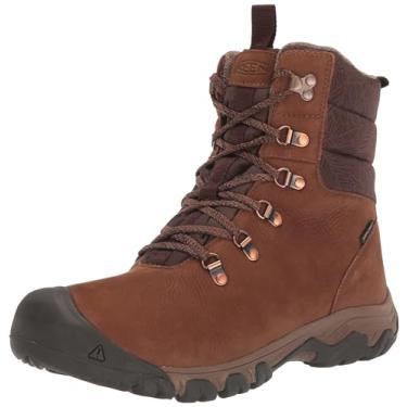 Imagem de KEEN Bota feminina Greta Classic impermeável para neve, Bisão/Java, 38