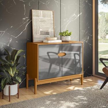 Imagem de Buffet Intense 2 Portas Freijó - Cinza Perolizado Freijó - Cinza Perolizado