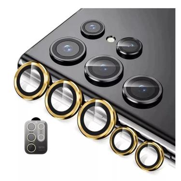 Imagem de Película (Kit 05 Pçs) da Lente Câmera Lisa / Strass Para Galaxy S25 Ultra