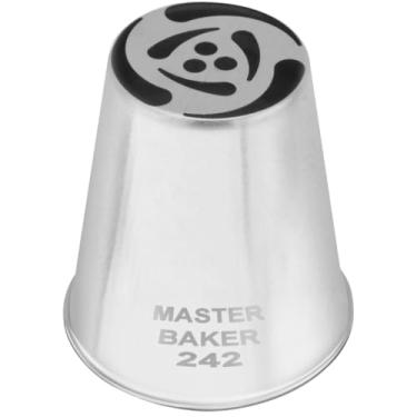 Imagem de Bico De Confeitar Russo Flor Instantânea Nº 242 XG Master Baker Em Inox Sem Emenda