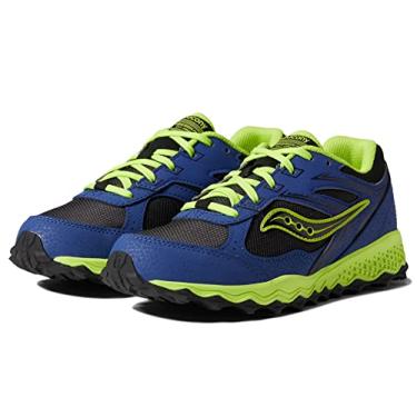 Imagem de Saucony Tênis de caminhada unissex infantil Cohesion Tr14 renda a bico, Azul/preto/verde, 13 Big Kid