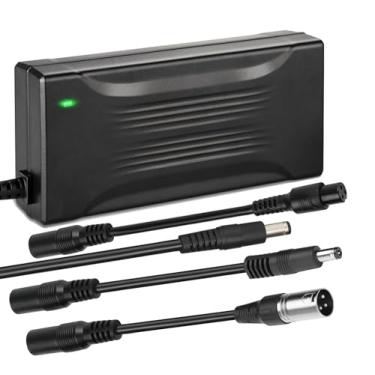 Imagem de Xietongpo Carregador de 54,6 V 3A para bateria de lítio de lítio de 48 V 13S, carregador de bateria universal de 48 volts com conector XLR de 3 pinos, 5,5 x 2,5 mm, plugue macho de 5,5 x 2,1 mm