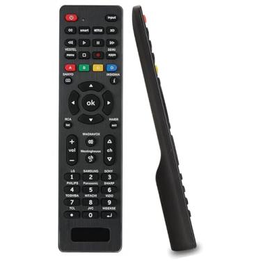 Imagem de Controle remoto universal para LG, Samsung, Sony, Hisense, TCL, Philips, Vizio, Panasonic, Sanyo, Insignia, Toshiba, Sharp LCD LED 3D HDTV 4K Smart TV e mais TVs de outras marcas
