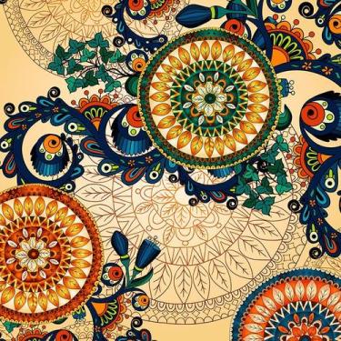 Imagem de Papel de Parede Adesivo Geométrico Mandala Floral - 173 - Multimpressã