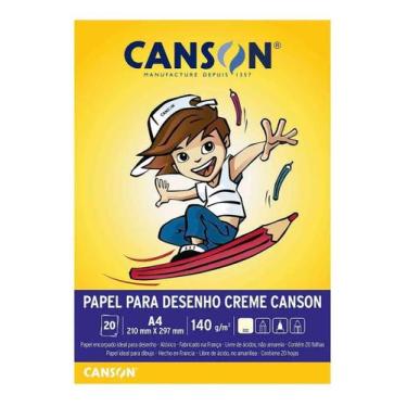 Imagem de Bloco A4 140g Canson creme com 20 folhas