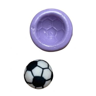 Imagem de Molde de silicone bola de futebol para confeitar f18 - confeitaria dos