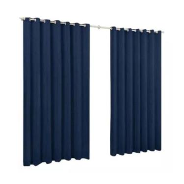 Imagem de Cortina Taia 4,00 X 2,50 Microfibra Com Ilhos A Mais Barata - DJB Enxo