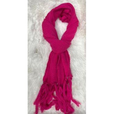 Imagem de Cachecol Liso de Lã Feminino / Masculino Básico Inverno Echarpe Adullt