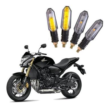 Imagem de Kit 4 Setas Sequenciais Pisca de Led Universal Modelo P50S Moto CB 600