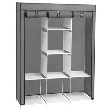 Imagem de GUARDA ROUPAS DESMONTAVEL MOBILIS CINZA 130cm x 45cm x 170cm