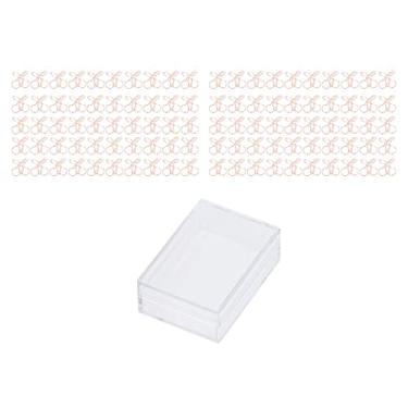 Imagem de Grampos de Metal, Elegantes e Práticos 100 Mini Grampos para Classificar Arquivos (Cereja)