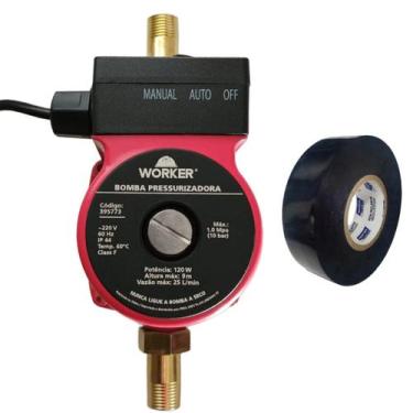 Imagem de Bomba para Pressão na Agua de Casa Automática Potente Encaixe Cano 3/4