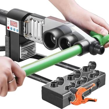 Imagem de Máquina De Solda Por Fusão De Tubos, Máquina De Solda De Tubo De Plástico, Com Tesoura E Kit De Caixa, Para Soldagem De Tubos Ppr Pe Pp, 63#