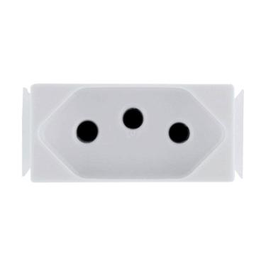 Imagem de Tomada Modulo Aria Tramontina 2P+T 10A Branco