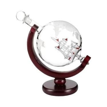 Imagem de Conjunto De Decanter De Uísque Em Forma De Globo, Carafe Sem Chumbo Co