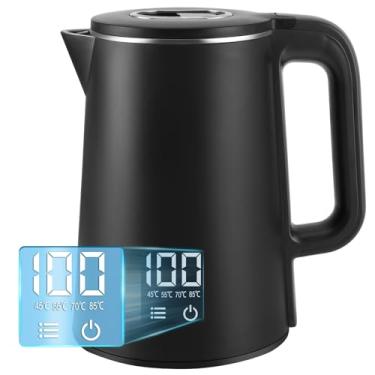 Imagem de Chaleira Eletrica 220 V, Chaleira Elétrica 2L, Jarra Eletrica com Controle de Temperatura, Display LED, 4 Temperaturas Pré-ajustáveis, Preta