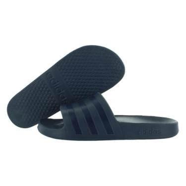 Imagem de adidas Sandália unissex Adilette Aqua Slide, Tinta pré-amada/azul escuro/tinta pré-amada, 39