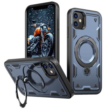 Imagem de SORAKA Capa para iPhone 11 com suporte,compatível com MagSafe,Capa iPhone 11 com chapa de ferro Capa resistente que absorve choques Proteção contra quedas de nível militar