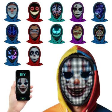 Imagem de Máscara LED Zonasyrn DIY com sensor de gestos para crianças e adolesce
