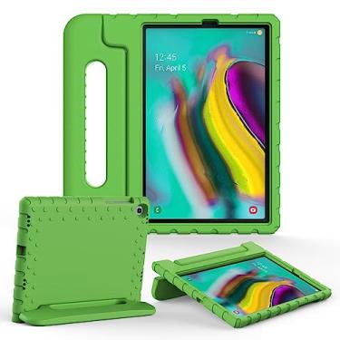 Imagem de Capa infantil para Samsung Galaxy Tab S5e 10,5 polegadas lançado em 2019 modelos de tablet (SM-T720/SM-T725/SM-T727), capa protetora à prova de choque com alça conversível de espuma para meninos e