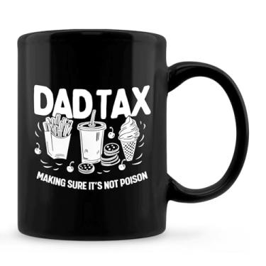 Imagem de Zomhix Caneca de papai humorístico, presentes engraçados para papai xícara de café cerâmica, presentes de aniversário do pai da filha filho, pai certificando-se de que não é veneno cerâmica caneca de