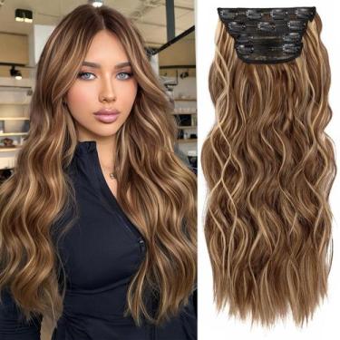 Imagem de Extensões de cabelo KookaStyle Long Wavy Honey Blonde 50 cm, 4 unidade