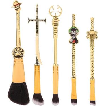 Imagem de Conjunto de pincéis de maquiagem KF Ornament One Piece Anime com bolsa