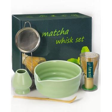 Imagem de Conjunto de batedores Matcha Taruzil Ceramic Bowl Kit de ferramentas d