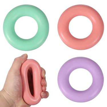 Imagem de YELARXI Anéis de treinamento de força de aderência, fortalecedor de mão portátil, fortalecedor de antebraço de dedo - adequado para (atletas/escalada/fitness), 8,9 cm, 76, 100, 22,7 kg e cores