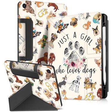 Imagem de Miss Adola Capa para Samsung Galaxy Tab A9 Plus com suporte para caneta – para meninas, mulheres, meninos, desenho fofo, anime, kawaii, divertido, protetor com suporte, fólio para Galaxy Tab A9+, capa