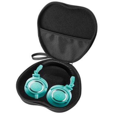 Imagem de Bonsava Capa para fone de ouvido Audio-Technica ATH-M50X cor pura Bluetooth sem fio bolsa de armazenamento EVA com caneta de limpeza