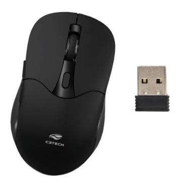 Imagem de Mouse Wireless Dual Mode 2.4Ghz E Bluetooth M-Bt60Bk Preto - OEM