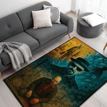 Imagem de DreamController Breakinng Baad Tapetes personalizados para sala de jogadores (157,5 x 101,6 cm) | Tapetes de sala de jogos inspirados em jogos e decoração de baad Breakinng para gamers | Decoração de