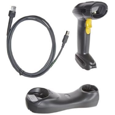 Imagem de Leitor de código de barras Motorola DS6878-SR Símbolo portátil sem fio omnidirecional LED com interface USB, base padrão e Bluetooth, 5V CC, preto