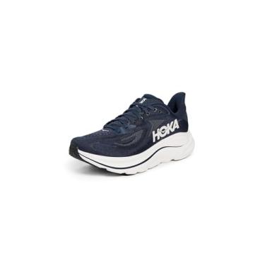 Imagem de HOKA Clifton 10 Tênis masculino, Azul-marinho/branco, 41