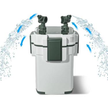 Imagem de Filtro Canister Externo Newpet com UV  Vazão 500 Lh, Bivolt 110V 220V 