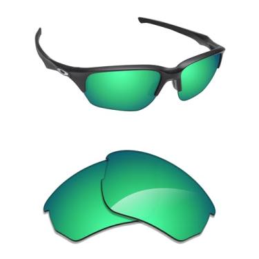 Imagem de Alphax Lentes de reposição espelhadas não polarizadas verde-esmeralda para óculos de sol Oakley Flak Beta OO9363