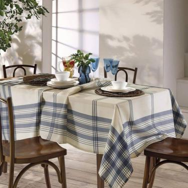 Imagem de Toalha de Mesa Retangular Limpa fácil Döhler Clean Luna 6 Lugares 