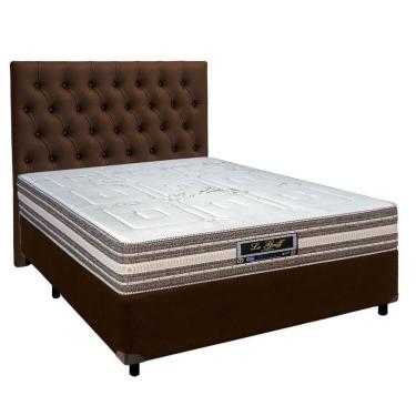 Imagem de Kit Cama Box + Cabeceira + Colchão Casal Molas Ensacadas - Legriff - Sankonfort