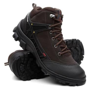 Imagem de Coturno Masculino Adventure Bota Lançamento - Lorenzzo Lopez, Café, 39