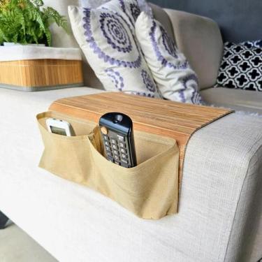 Imagem de Esteira para sofa com suporte de bambu jolitex