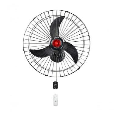 Imagem de Ventilador De 70cm De Parede Preto Bivolt Com Controle Remoto