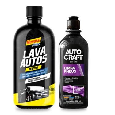 Imagem de Kit Shampoo Automotivo + Pneu Pretinho - Mundial Prime
