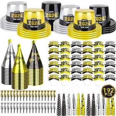 Imagem de Suprimentos de festa Heartome 192 unidades de véspera de Ano Novo para