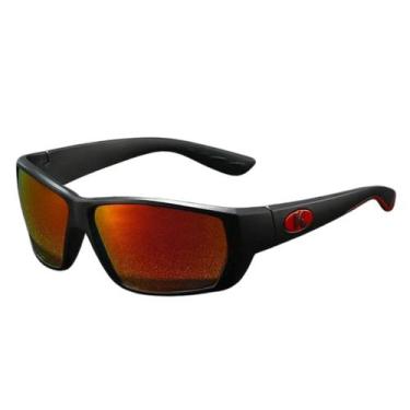 Imagem de Óculos karos polarizados uv400 esportivo ao ar livre, Vermelho