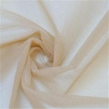 Imagem de Mosquiteiro de Teto Rendinha Filó com Elástico | Para Cama Casal, Box e Solteiro | Decorativo, Elegante e Anti-Mosquito – Alta Qualidade(BEGE)