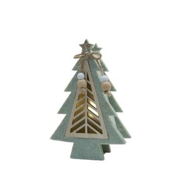 Imagem de shamjina Decoração de Natal, estatueta, artesanato decorativo, adereços para fotos, centro de mesa rústico, decoração de mesa para festa, enfeite de de Natal, 8.5 Cm X 4.5 Cm X 13