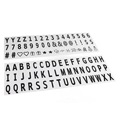 Imagem de Mingzhe Caixa de Luz Led para Cinema, Branca Quente, Caixa de Letras, Decoração de Sala para Festa de Casamento Com 96 Adesivos de Letras